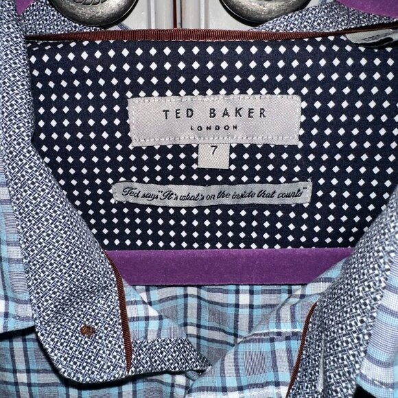 Ted Baker Men's Short sleeve button down shirt size 7 - Picture 5 of 5